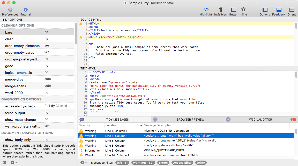 All-tidy-main-window-messages-filter